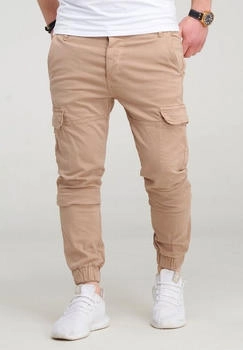 behype Cargohose BHMattheo2 Jogging-Design beige