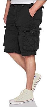 JetLag Fashion Cargo Shorts Gürtel schwarz