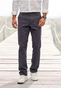 H.I.S Jeans Chinohose regular-fit grau anthrazit