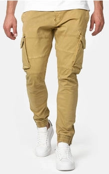 Indicode Alex Cargohose baumwolle Taschen amber