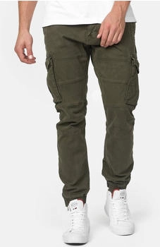 Indicode Alex Cargohose baumwolle Taschen forest