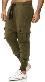 Tazzio Jogginghose Cargohose im Haremstil 19619 khaki