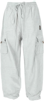Guru-Shop Baumwoll-Hose hellgrau