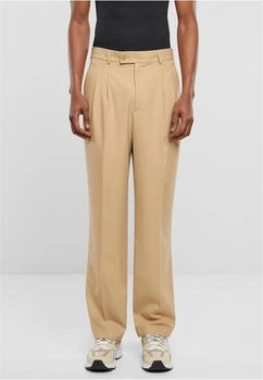Urban Classics Double Pleated Pants carrot-schnitt unionbeige