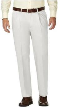 Haggar Khaki Plissee Front Twill Freizeithose String