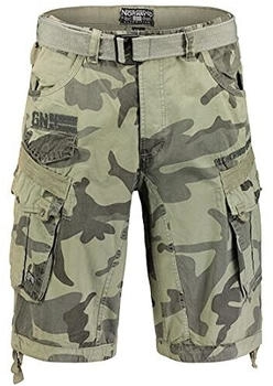 Geographical Norway Cargo Shorts Hunter UD Bandana greycamo