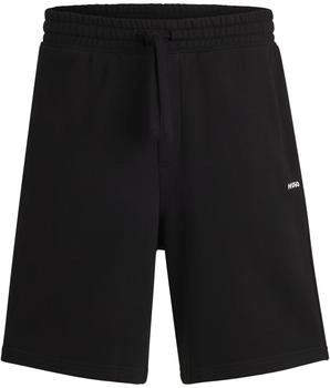 HUGO Relaxed-Fit Shorts Baumwoll-Terry Logo-Print Dayono 50530696 schwarz