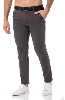Redbridge Chinohose inklusive Stretch-Gürtel Casual anthrazit