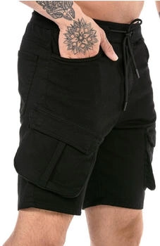 Redbridge Cargoshorts Kurze Hose Baumwolle schwarz