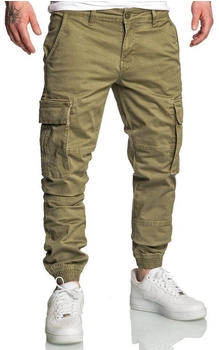 Amaci&Sons Jogger Cargo Chino Jeans Hose olive