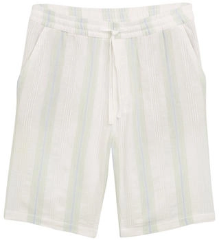 Tom Tailor Denim Relaxed Fit Shorts aus Baumwolle off white big structure stripe (1044837_37863)