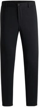 Hugo Boss Waschmaschinenfeste Business-Hose aus elastischem Seersucker - Style P-Perin-J-EL-WG-252 50540687 Schwarz