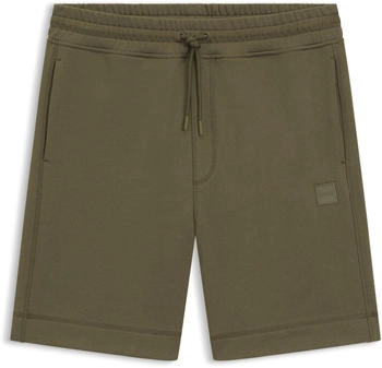 Hugo Boss Relaxed-Fit Shorts aus Baumwoll-Terry mit Logoabzeichen - Style Sewalk 50511726 Grün Hugo Boss Relaxed-Fit Shorts aus Baumwoll-Terry mit Logoabzeichen - Style Sewalk 50511726 Grün