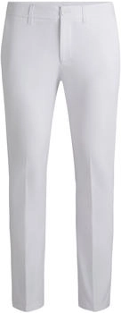 Hugo Boss Slim-Fit Hose aus wasserabweisendem Stretch-Gewebe - Style T_Commuter-Slim 50534303 Weiß