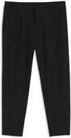 BOSS GREEN Webhose "T Convert-Pleat" mit Zugbund und Markenlabel Bundfaltenhose
