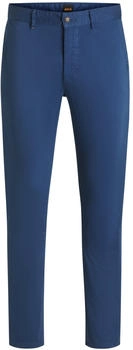 Hugo Boss Slim-Fit Chino aus elastischem Baumwoll-Satin - Style Chino_slim 50510933 Blau /
