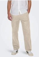 ONLY & SONS Schlupfhose "ONSSINUS LOOSE 0007 COT LIN PANT NOOS" Baumwolle mit Leinen,