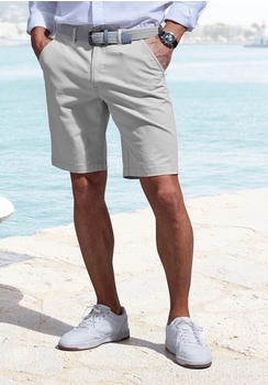 John Devin Chinoshorts regular-fit grau hellgrau