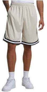 Urban Classics Shorts Stripes Mesh Shorts softseagrass schwarz weiß