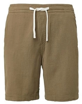 s.Oliver Detroit: Strukturierte Baumwoll-Shorts im Relaxed Fit Grün 2166893.7880.