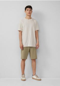 s.Oliver Detroit: Sweat-Bermuda mit Flammgarnstruktur im Relaxed Fit Grün 2166873.7880.