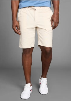 Delmao Bermudas aus Leinen lässig sand