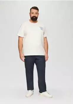 s.Oliver Chino Webstruktur blau 2158900 59K3