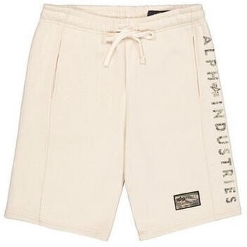 Alpha Industries Camo Jogger Shorts vintage white