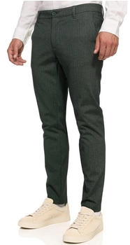 Indicode Rodekro Performance Pants Herrenhose Green Herringbone