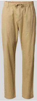 s.Oliver Detroit: Relaxed-Fit-Chino aus Leinenmix mit Elastikbund Beige 2164484.8195.