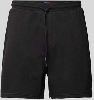 Tommy Hilfiger Sweatshorts Flag Beach Tunnelzug schwarz