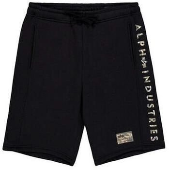 Alpha Industries Camo Jogger Shorts Short schwarz