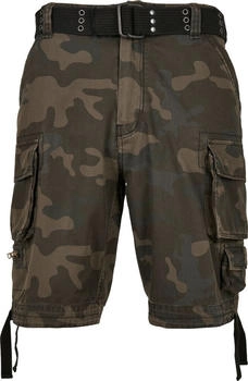 Build Your Brand B2001-Savage Vintage Cargo Shorts darkcamo
