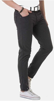 Cipo & Baxx Stoffhose dezenter Karo CD724 anthrazit