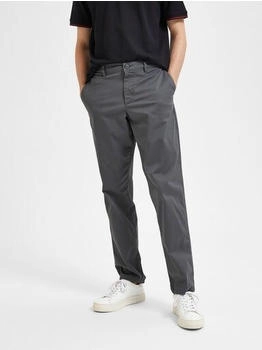 Selected Chinohose 'New Miles' basaltgrau