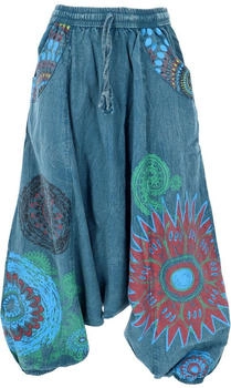 Guru-Shop Pluderhose petrol bunt