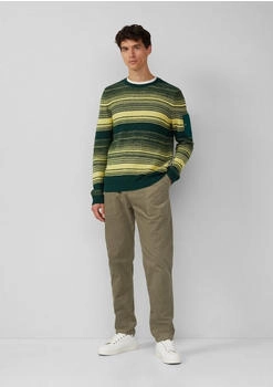 s.Oliver Detroit: Relaxed-Fit-Hose aus Cord mit Tunnelzug / Grün 2169404.7853.