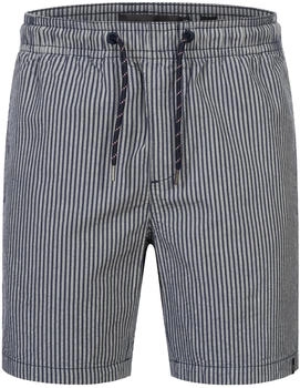 Indicode Chinoshorts INAlizzo Seersucker-Material dunkelblau