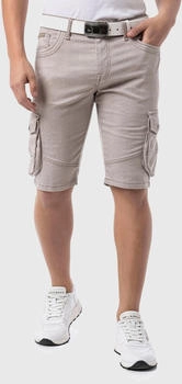 Cipo & Baxx Stoffhose im Streifen-Look beige