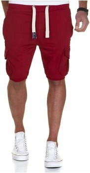 Amaci&Sons Sweatshorts ECORSE bordeaux rot
