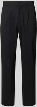 Calvin Klein Stoffhose Bundfalten schwarz