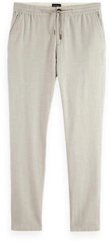 Scotch & Soda Hose aus Baumwoll-Leinen-Twill grau