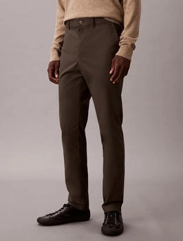 Calvin Klein Slim Tapered Sateen Chino Trouse slim fit