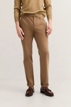Bugatti Chinohose Modern Fit Luxury Power Stretch 640-hellbraun