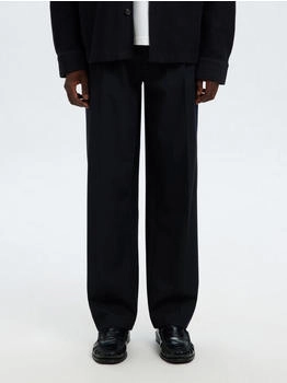 Selected SLH220-LOOSE FINN FLEX PANTS NOOS navy