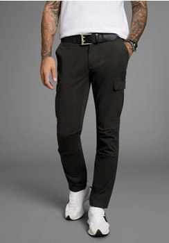 Bruno Banani Cargohose moderne Passform schwarz