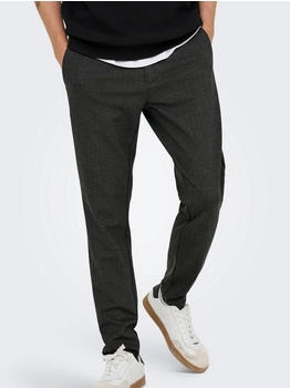 Only & Sons Chinos ONSMARK SLIM CHECK 020960 kaffeebraun
