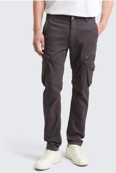 Tom Tailor Tapered Sweat Cargo Cargohose Stretch 1049438-10899 tarmac grey