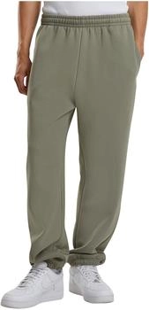 Build Your Brand BY288-Fluffy Trackpants paleolive