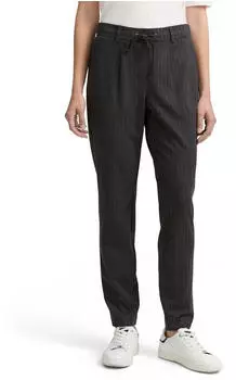 Tom Tailor Stoffhose Nadelstreifen grau weiß